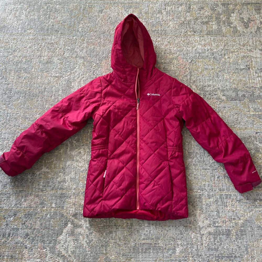 Columbia Maroon Children's/Girls Jacket Size Large (14-16) - Fits Women’s XS